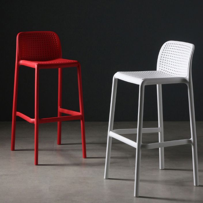 Modern Bar-stool Plastic Counter Bar Stool for Kitchen Bar with Plastic Legs Clearhalo 'Bar Furniture' 'Bar Stools' 'bar_stools' 'furn' 'furn_bar_stools' 'Furniture' 'furniture_bar_stools' 'Kitchen & Dining Furniture' 1200x1200_5bdfa838-52f4-46d1-a54c-73b088e8ed46