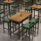 Ensemble de Table de Bar moderne 1/2/5 pièces, Table de comptoir en bois de pin avec tabourets hauts
