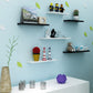 Modern Manufactured Wood Floating Bookcase 5.5" Wide Bookshelf