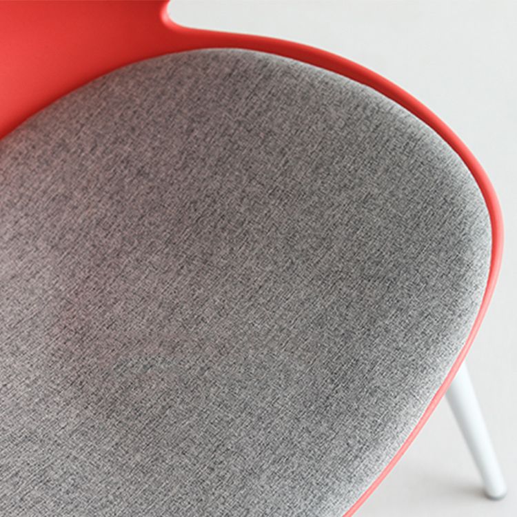 Contemporary Style Dining Chair Armless Wingback Side Chairs with Metal Legs Clearhalo ' kitchen&dining_furn' 'Dining Chairs' 'Dining Tables & Seating' 'dining_chair' 'furn' 'furn_dining_chair' 'Furniture' 'furniture_dining_chair' 'Kitchen & Dining Furniture' 'kitchen' 1200x1200_5be2acfb-452a-4579-a05f-1e9cef482018