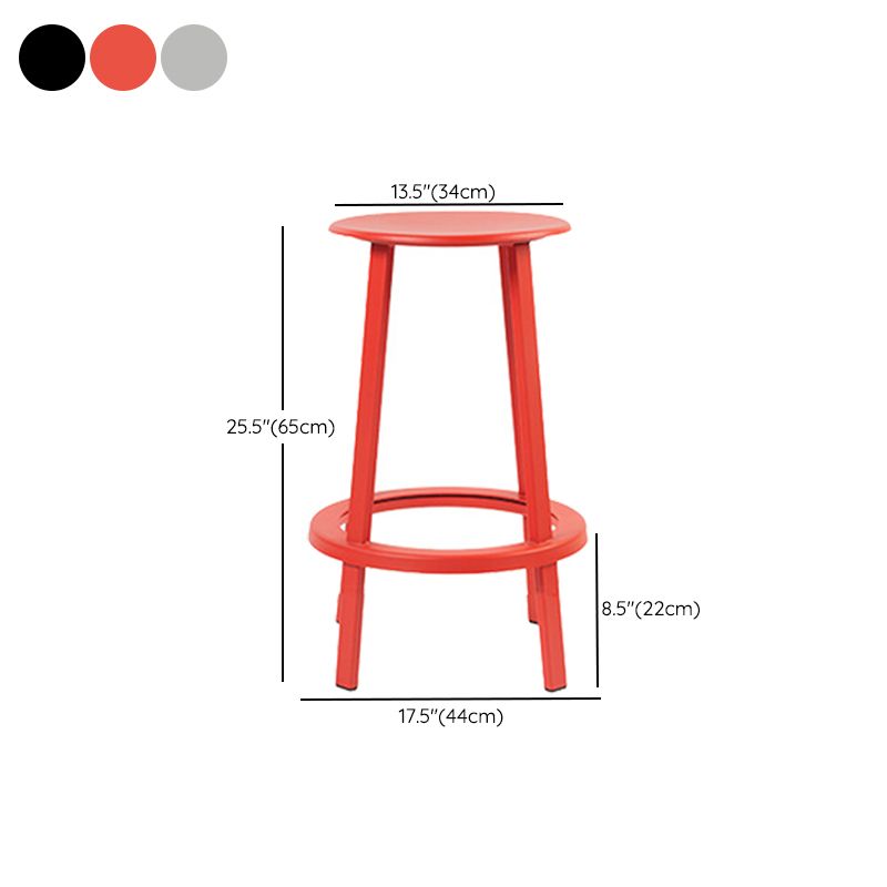 Contemporary Indoor Bar Stool Swivel Bar Stool with Footrest Clearhalo 'Bar Furniture' 'Bar Stools' 'bar_stools' 'furn' 'furn_bar_stools' 'Furniture' 'Kitchen & Dining Furniture' 1200x1200_5be3a6a7-047e-4329-a76c-10c52656815c