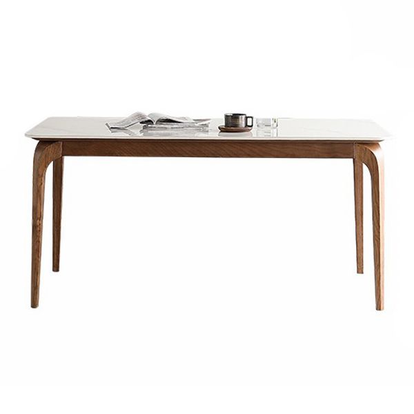 Solid Wood Mid-Century Modern Table Rectangular Sintered Stone Table for Dining Room Clearhalo ' dining_table' 'Dining Tables & Seating' 'Dining Tables' 'furn' 'furn_dining_table' 'Furniture' 'furniture_dining_table' 'Kitchen & Dining Furniture' 'kitchen&dining_furn' 'kitchen' 'kitchen_dining_table' 1200x1200_5be3dc04-d33f-4037-9280-794efe30e51e