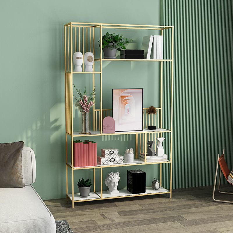 Nordic Metal Storage Bookshelf Rectangle Bookcase for Home Office Clearhalo 'Bookcases' 'furn' 'furn_bookcases' 'Furniture' 'Office Furniture' 1200x1200_5be51257-707f-4d62-be13-fd754a1a5111