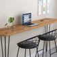 Industrial Style Rectangle Wood Top Counter Table 42-inch Height Modern Bar Table Clearhalo 'Bar Furniture' 'Bar Tables' 'bar_tables' 'furn' 'furn_bar_tables' 'Furniture' 'furniture_bar_tables' 'Kitchen & Dining Furniture' 1200x1200_5be520aa-6fdb-4091-bc2a-3643d68cfd9c