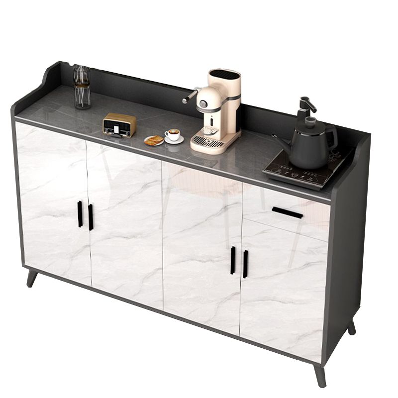Sideboard di pietra contemporanea Scaffali regolabili Sideboard mobile con 1 disegno