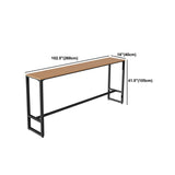 Industrial Bar Table Set 1/2/5 Pcs Rectangular Bar Table and Stools