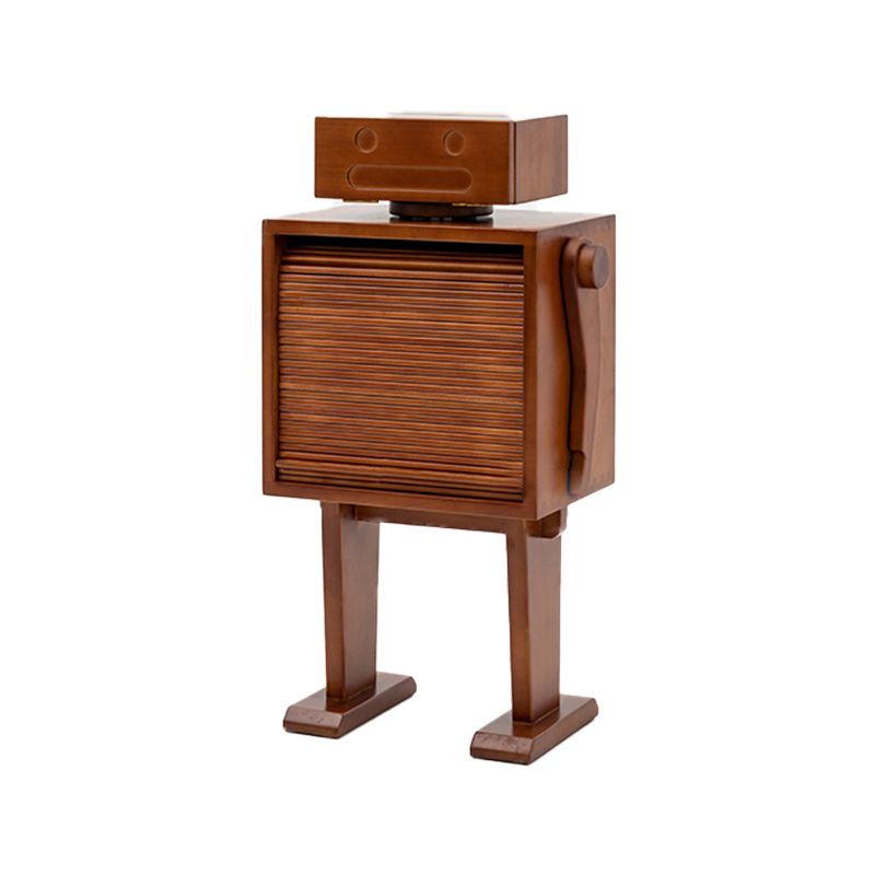 Display soggiorno contemporaneo in legno di pioppo con porta