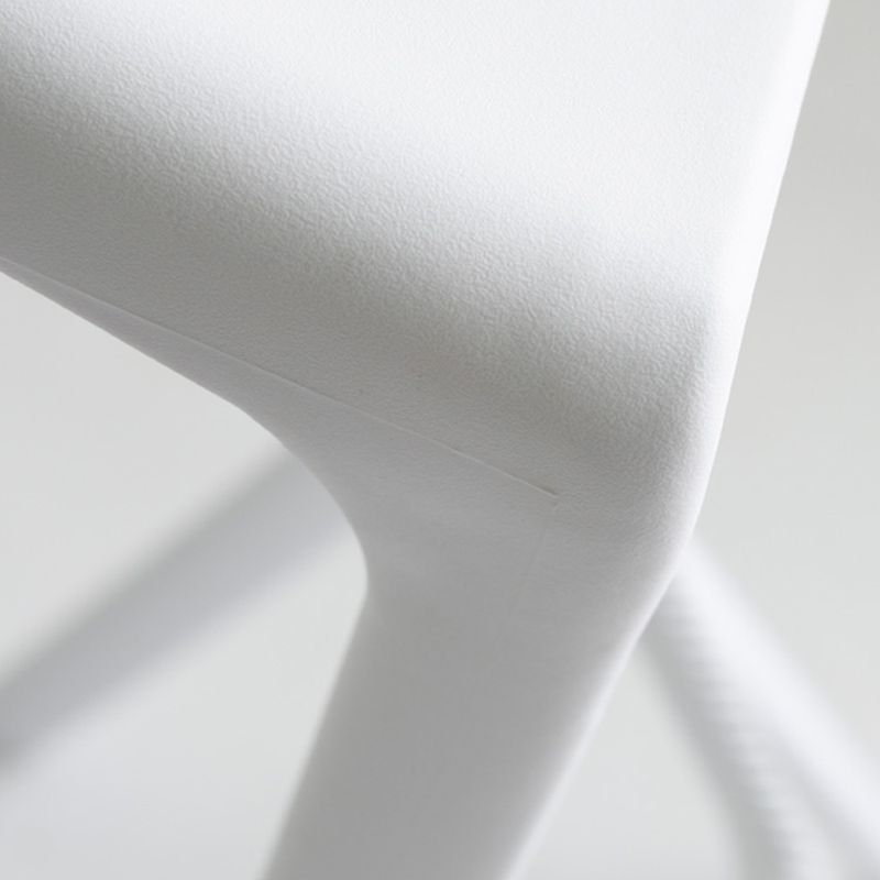 Footrest Indoor Low Back Stool Modern Plastic Stack Bar and Counter Stool