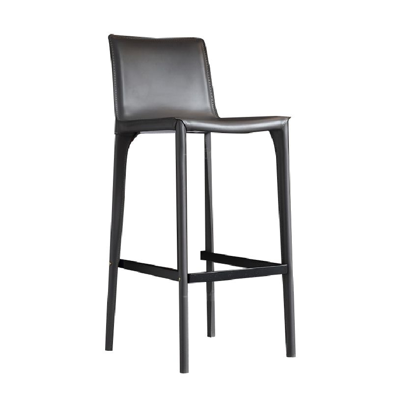 Contemporary Metal Base Bar Stool Armless Low Back Counter Stool Clearhalo 'Bar Furniture' 'Bar Stools' 'bar_stools' 'furn' 'furn_bar_stools' 'Furniture' 'Kitchen & Dining Furniture' 1200x1200_5be99db1-6d28-4de4-beae-813b3c20f4e7