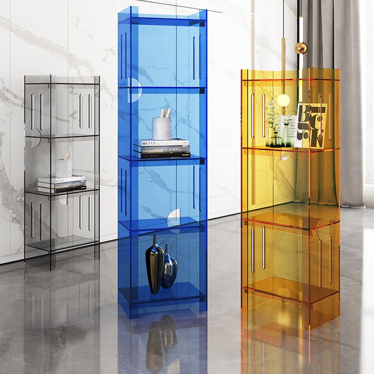 Modern Style Closed Back Bookcase Acrylic Standard Bookshelf Clearhalo 'Bookcases' 'furn' 'furn_bookcases' 'Furniture' 'Office Furniture' 1200x1200_5be9bc3a-7f26-42eb-8c8e-95b85a839939