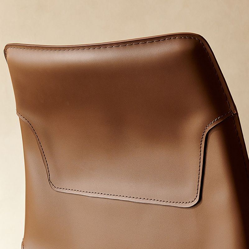 Contemporary Faux Leather Dining Chairs Indoor-Outdoor Parsons Chair Clearhalo 'Dining Chairs' 'Dining Tables & Seating' 'dining_chair' 'furn' 'furn_dining_chair' 'Furniture' 'Kitchen & Dining Furniture' 1200x1200_5bea18a9-90dd-42ea-b088-0f2e1ede8b92