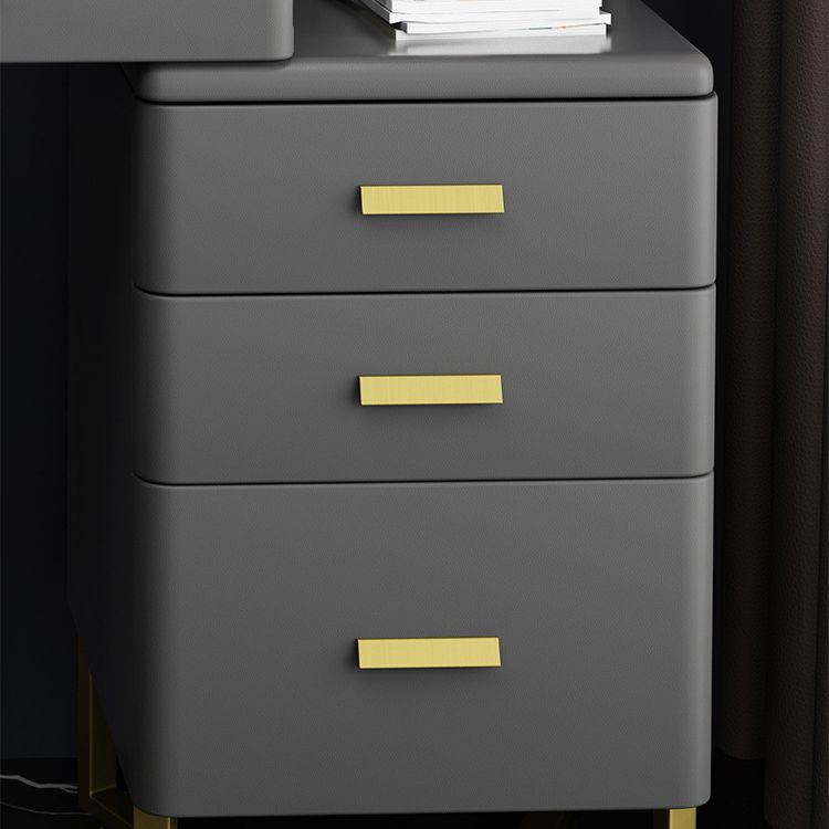 51.2 "H Distano per il trucco di vanità in ardesia con ripiani e 5-cassetti