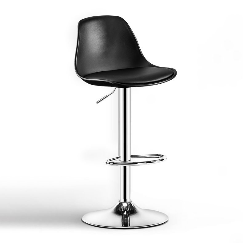 Metal Contemporary Kitchen Dining Room Armless Stool Adjustable Height Barstool Clearhalo 'Bar Furniture' 'Bar Stools' 'bar_stools' 'furn' 'furn_bar_stools' 'Furniture' 'furniture_bar_stools' 'Kitchen & Dining Furniture' 1200x1200_5bec2498-6fc6-4f65-9af0-38baaa6d7ab6