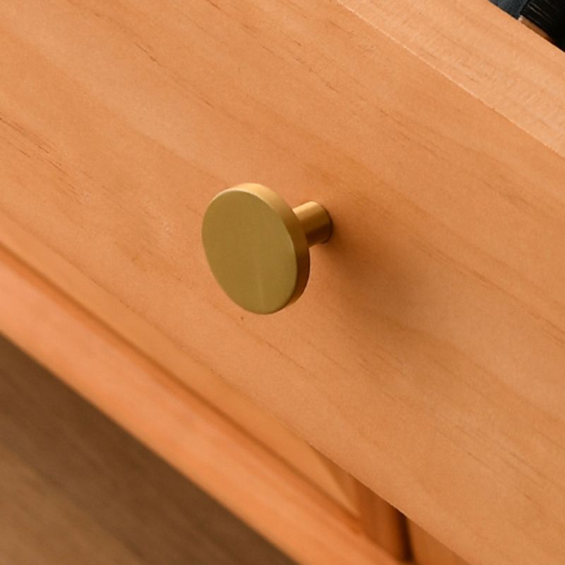 Scheda laterale in legno massiccio a buffet moderno con armadi e cassetti