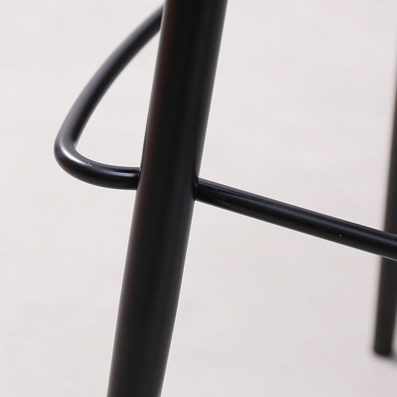 Taburete de bar de estilo moderno taburete de respaldo de cuero para sala de estar