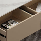 Enclosed Storage Media Console TV Stand Modern TV Stand with Drawers