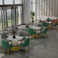 Metal Base Dining Table Glam Style White Stone Top Dining Table for Living Room Clearhalo 'Dining Tables & Seating' 'Dining Tables' 'dining_table' 'furn' 'furn_dining_table' 'Furniture' 'furniture_dining_table' 'Kitchen & Dining Furniture' 1200x1200_5bf12e20-828b-43fe-b8ab-b1efee2d7993