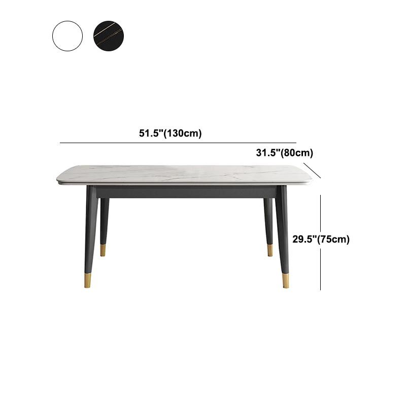 4-foot Metal Table Rectangle Stone Top Traditional Luxury Dining Site Table Clearhalo 'Dining Tables & Seating' 'Dining Tables' 'dining_table' 'furn' 'furn_dining_table' 'Furniture' 'Kitchen & Dining Furniture' 1200x1200_5bf175a1-7c3e-4ae9-a219-64dd904b3814
