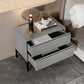 Wood 2-drawer Nightstand 20" Tall Accent Table Nightstand with 4 Legs Clearhalo 'Bedroom Furniture' 'furn' 'furn_night_stand' 'Furniture' 'night_stand' 'Nightstands' 1200x1200_5bf1b533-627d-48e4-8ff1-24f6ddb3675a