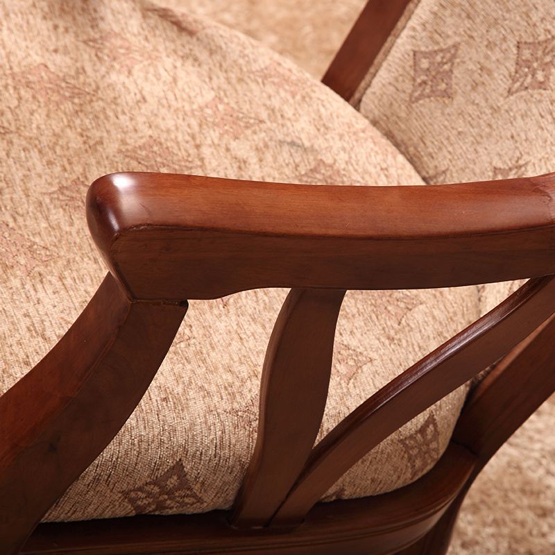 Traditional Style Dining Chair Upholstered Solid Wood Base Arm Chair for Home Clearhalo 'Dining Chairs' 'Dining Tables & Seating' 'dining_chair' 'furn' 'furn_dining_chair' 'Furniture' 'Kitchen & Dining Furniture' 1200x1200_5bf3e5f0-9b9d-465d-97ed-3523272b3036