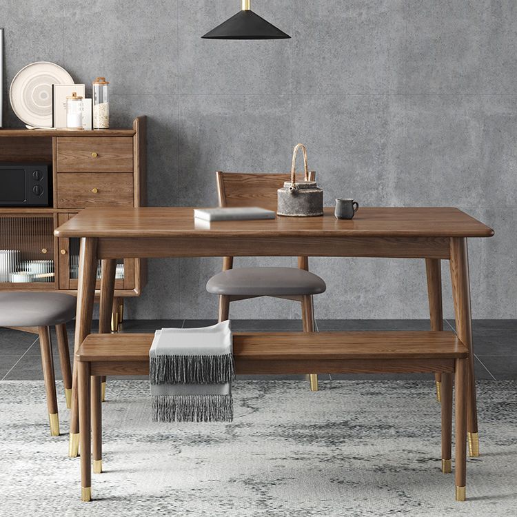 Modern Style Ash Wood Dining Table 4 Legs Rectangular Table in Wood Color Clearhalo ' dining_table' 'Dining Tables & Seating' 'Dining Tables' 'furn' 'furn_dining_table' 'Furniture' 'furniture_dining_table' 'Kitchen & Dining Furniture' 'kitchen&dining_furn' 'kitchen' 'kitchen_dining_table' 1200x1200_5bf40af0-4e12-436d-9f94-47e23eee0ff9