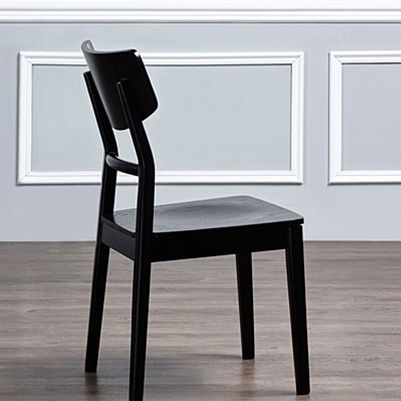 Chaise latéral de cuisine en bois contemporain à l'arrière ouvert chaise latéral