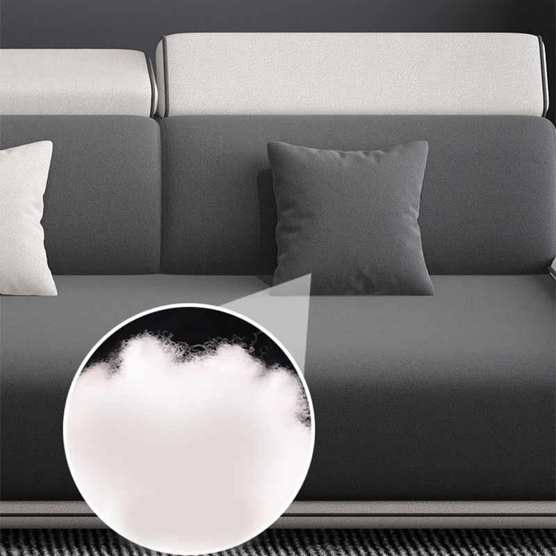 149.6"Lx70.8"Wx30.3"H Faux leather Sectional Cushion Back Sectional for Living Room Clearhalo 'furn' 'furn_sectionals' 'Furniture' 'furniture_sectionals' 'Living Room Furniture' 'Sectionals' 1200x1200_5bf5ad98-fd05-4e63-b247-6784e14b687a