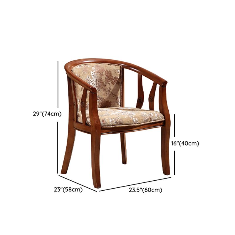 Sedia da pranzo tradizionale sedia a braccio da pranzo in legno massiccio per hotel