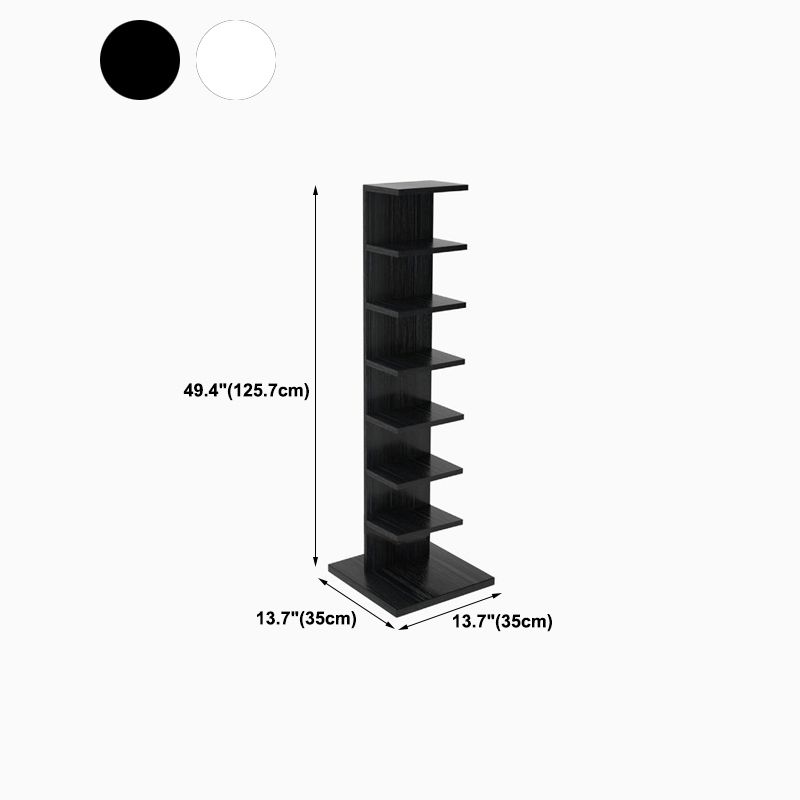 Vertical with Shelves Shelf Bookcase Stackable Engineered Wood Bookcase 13.8" Wide Clearhalo 'Bookcases' 'furn' 'furn_bookcases' 'Furniture' 'Office Furniture' 1200x1200_5bf629c0-0a80-4ea4-9f74-71ac8f8f4318