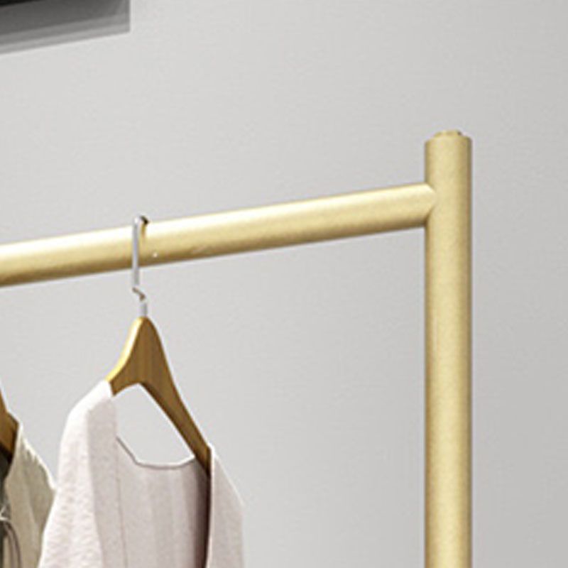 Diseño de la rueda de desplazamiento de metal de hall de entrada moderno sin percha de pelaje desgastado