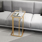 Medieval Modern Style Rectangular Metal Table Frame Side Table