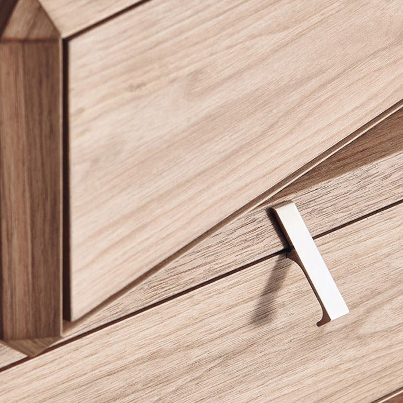 Moderna mesa de acento nocturno gabinete de madera maciza para dormitorio