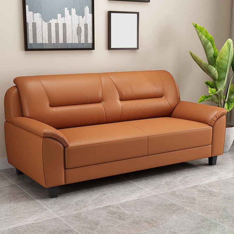 Pillow Top Arm Sofa 55.12"/70.87" W Faux Leather 3-Seat Loveseat Clearhalo 'furn' 'furn_sofas' 'Furniture' 'furniture_sofas' 'kitchen' 'kitchen_sofas' 'Living Room Furniture' 'Sofa' 'sofas' 1200x1200_5bf9ce8b-7009-48ed-93f1-174fd6398c0f