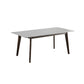 Brown Rectangular Sintered Stone Dining Table Modern Furniture with 4 Legs Wood Base Clearhalo 'Dining Tables & Seating' 'Dining Tables' 'dining_table' 'furn' 'furn_dining_table' 'Furniture' 'furniture_dining_table' 'Kitchen & Dining Furniture' 'kitchen' 'kitchen_dining_table' 1200x1200_5bfb038e-d887-48a8-a242-9615da4fe28b