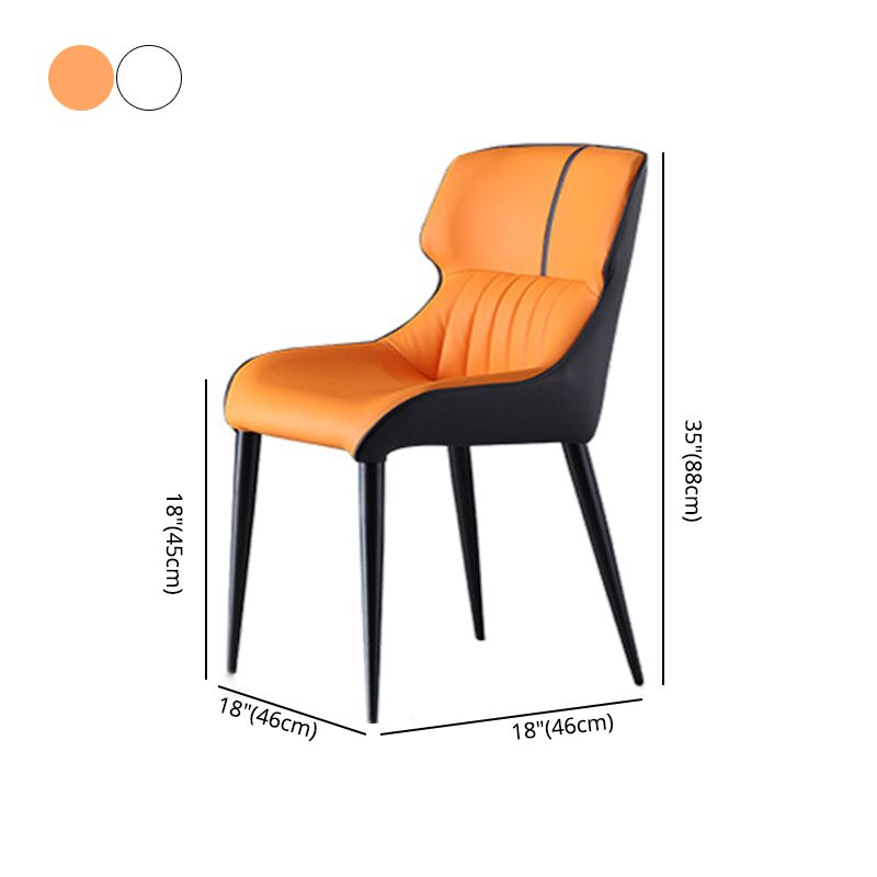 Industrial Home Arm Chair Wingback Metal Upholstered Dining Room Chair Clearhalo ' kitchen&dining_furn' 'Dining Chairs' 'Dining Tables & Seating' 'dining_chair' 'furn' 'furn_dining_chair' 'Furniture' 'furniture_dining_chair' 'Kitchen & Dining Furniture' 'kitchen' 1200x1200_5bfb50c8-ad50-448f-9d17-00f2a10fec56