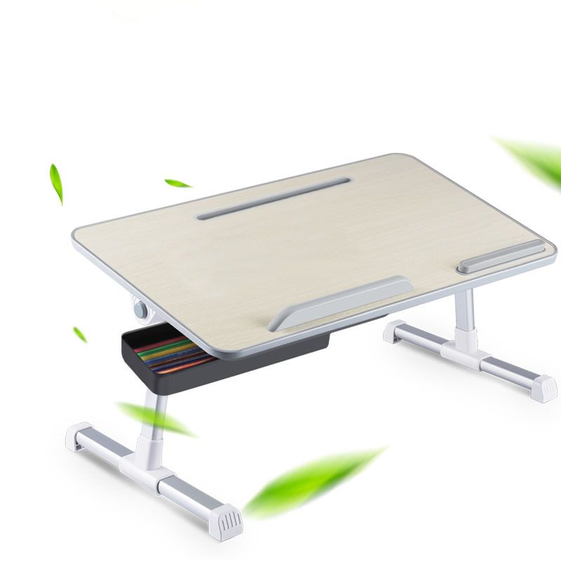 Contemporary Adjustable Laptop Table Office Desk for Bedroom Clearhalo 'furn' 'furn_office_desk' 'Furniture' 'Office Desks' 'Office Furniture' 'office_desk' 1200x1200_5bff8a28-166b-4967-a3e7-03e5940c7d9f