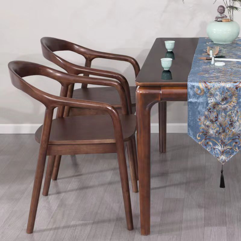 Zeitgenössischer Stil offener Rückenmassivholz Haus für Haus zu Hause Armstuhl