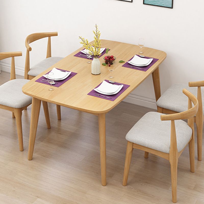 Modern Style Solid Wood Dining Table Brown Rectangle Table for Kitchen Dining Room, 47"L x 29.5"H Clearhalo ' dining_table' 'Dining Tables & Seating' 'Dining Tables' 'furn' 'furn_dining_table' 'Furniture' 'furniture_dining_table' 'Kitchen & Dining Furniture' 'kitchen&dining_furn' 'kitchen' 'kitchen_dining_table' 1200x1200_5c04253f-8ac4-435f-b0eb-abd5b3c7c8f6