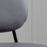 Eigentijdse eetkamer gestoffeerde armloze open achterste eetkamerstoel