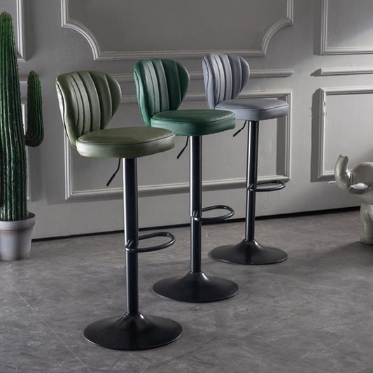 Metal Contemporary Kitchen Dining Room Stool Adjustable Height Armless Barstool Clearhalo 'Bar Furniture' 'Bar Stools' 'bar_stools' 'furn' 'furn_bar_stools' 'Furniture' 'furniture_bar_stools' 'Kitchen & Dining Furniture' 1200x1200_5c08afdb-68b9-4d57-9426-28c43a5f3994