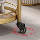 Modern Open Storage Prep Table Round Shape Home Dining Kitchen Trolley