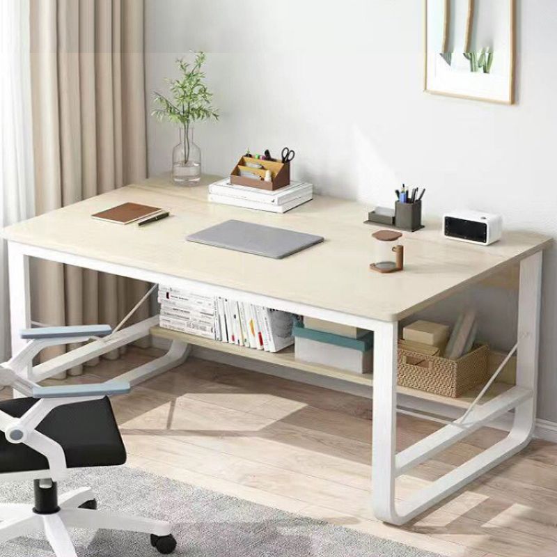 Scrivania industriale rettangolare da 60 "scrivania in legno di larghezza