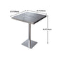 Industrial Style Dining Table Stainless Steel Dining Site Table for Home Clearhalo ' dining_table' 'Dining Tables & Seating' 'Dining Tables' 'furn' 'furn_dining_table' 'Furniture' 'furniture_dining_table' 'Kitchen & Dining Furniture' 'kitchen&dining_furn' 'kitchen' 'kitchen_dining_table' 1200x1200_5c0bc442-c75a-4582-b82e-9a67ccb231a6