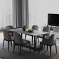 Grey Designer 1/2/5/6/7 Pieces Dining Table Set Rectangle Stone Dinette Set Clearhalo 'Dining Room Sets' 'Dining Tables & Seating' 'dining_room_set' 'furn' 'furn_dining_room_set' 'Furniture' 'Kitchen & Dining Furniture' 1200x1200_5c0c9165-d6b9-44cb-897d-190cb4d39b93