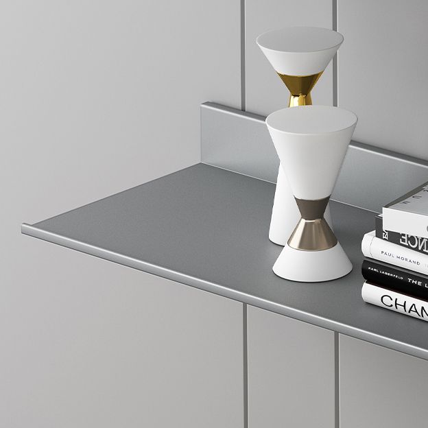 Metal Bookshelf Wall Mounted Contemporary Bookcase for Home Office Clearhalo 'Bookcases' 'furn' 'furn_bookcases' 'Furniture' 'Office Furniture' 1200x1200_5c0dd961-e005-4eec-b6d3-59d46be3f918