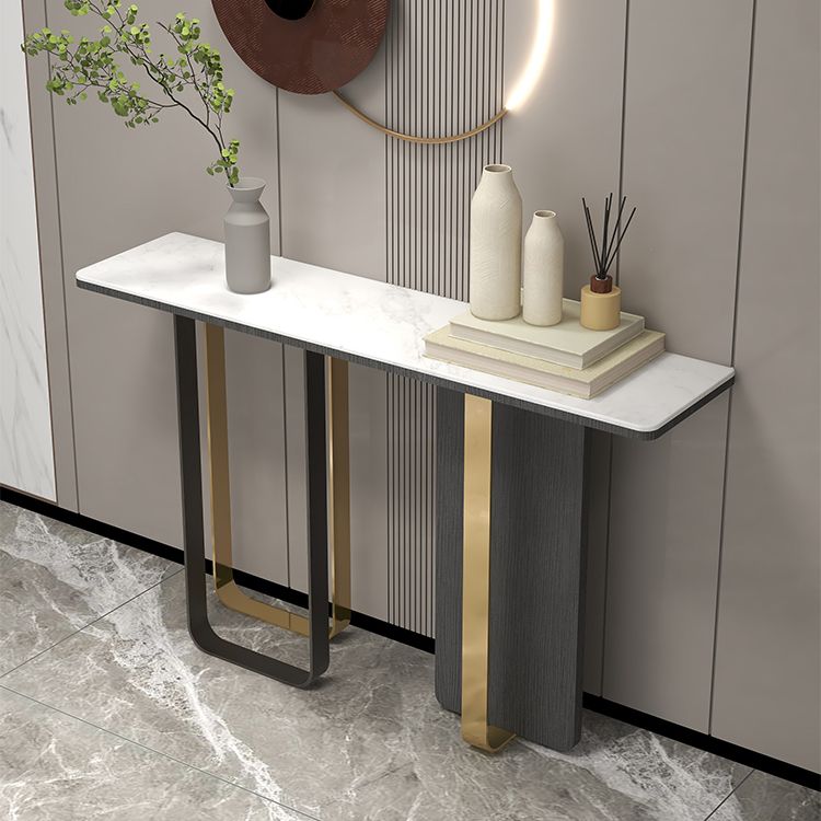 Tabella della console contemporanea da 13 "W TABELLO DI SOLO DEL RECTALLANGE BIANCO