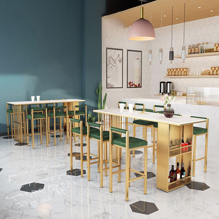 Modern Marble Storage Counter Height Table Modern Rectangle Bar Height Pub Table Clearhalo 'Bar Furniture' 'Bar Tables' 'bar_tables' 'furn' 'furn_bar_tables' 'Furniture' 'furniture_bar_tables' 'Kitchen & Dining Furniture' 'kitchen&dining_furn' 'kitchen' 1200x1200_5c10a7d2-e514-45c5-bd4b-740f2bd655b1