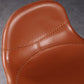 Contemporary Adjustable Height Barstool Faux Leather Swivel Bar Stools