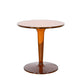 18.8"H Modern Single Pedestal Base Solid Color Plastic Round End Table