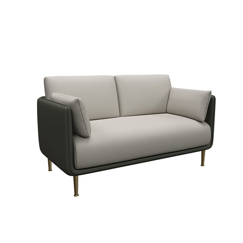 Contemporary Fabric Cushions Sofa 33.46"High Pillow Top Arm Sofa for Restaurant Clearhalo 'furn' 'furn_sofas' 'Furniture' 'furniture_sofas' 'kitchen' 'kitchen_sofas' 'Living Room Furniture' 'Sofa' 'sofas' 1200x1200_5c1431a0-0eeb-436a-8e8e-03a278d6a681